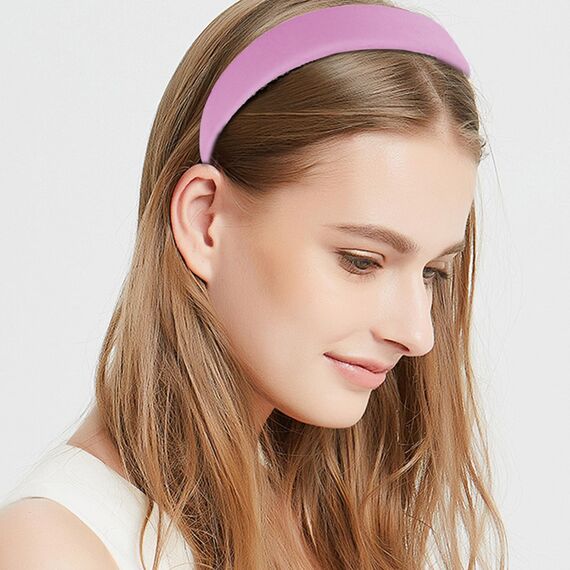 Kotkiddy 7 Stück Haarreifen Set Damen, verschiedene Modelle, Perlen Stirnbänder, Stirnbänd Kunststoff Haarreif Stirnbänder Haarband für Mädchen Damen (Lila)