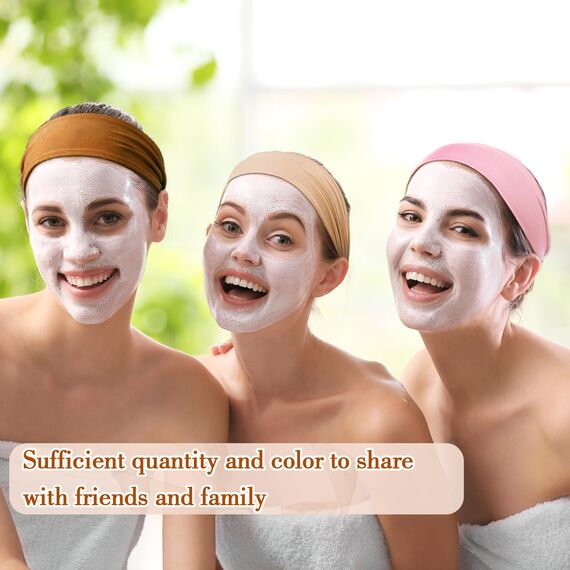 8 Stück Stirnband Damen, Sport Haarband Damen Haarbänder Schweißband Mischfarben Elastisch Headband Unisex für Yoga Fitness Joggen Workout