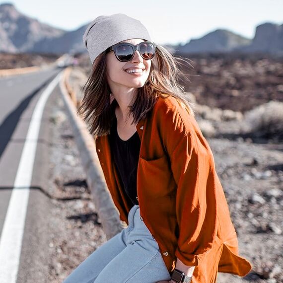 HASAGEI Mütze Damen Leicht Weich Unisex Slouch Beanie Elastisch Mütze Herren für alle Jahreszeiten