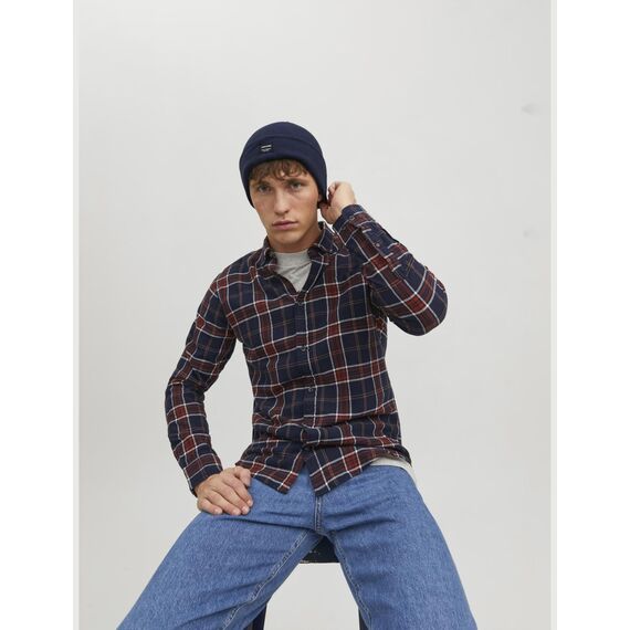 JACK & JONES Herren Jjdna Beanie Noos Strickm tze, Blau (Navy Blazer Navy Blazer), Einheitsgröße EU