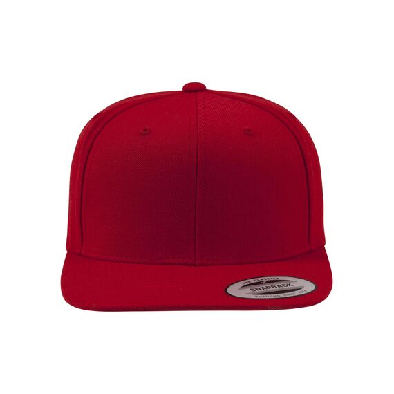 Flexfit Classic Snapback Cap, Mütze für Kinder, One Size, Farbe red/red