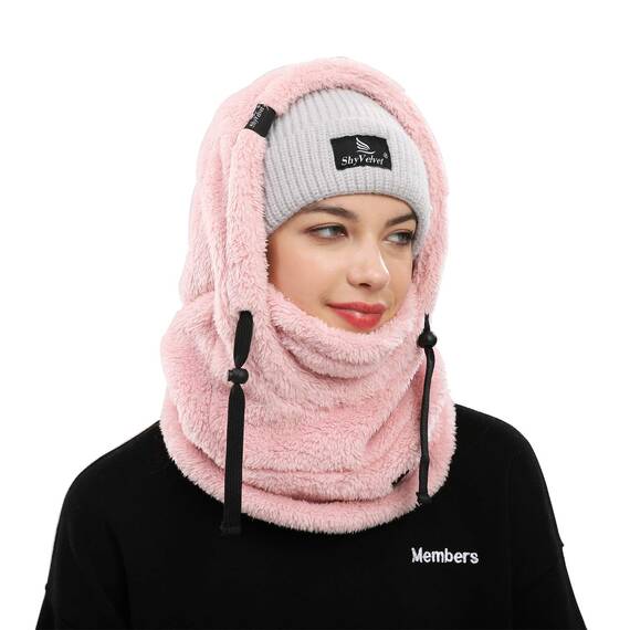 Shy Velvet Plüsch Sturmhaube Mütze Winter Thermo Skimaske Wolle Balaclava für Radfahren, Snowboarden, Skifahren, Motorradfahren Winddicht Gesichtshaube für Herren/Damen