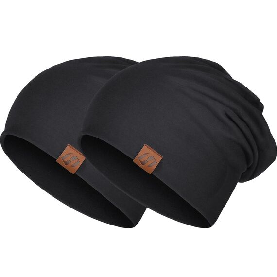 GXCROR Mütze für Damen und Herren - Beanie Slouch, Baumwolle Weich Dünn, Leicht Atmungsaktiv Longbeanie, Chemo Kopfbedeckung für Alle Jahreszeiten