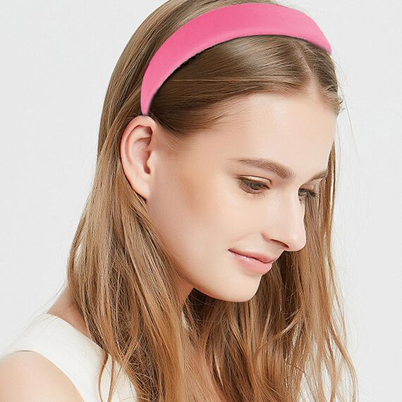 Kotkiddy 7 Stück Haarreifen Set Damen, verschiedene Modelle, Perlen Stirnbänder, Stirnbänd Kunststoff Haarreif Stirnbänder Haarband für Mädchen Damen (Rosa)