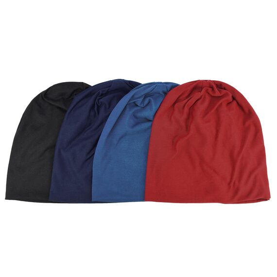 EINSKEY Slouch Beanie Mütze: Weich Dünne Baumwollmütze Damen Herren, Atmungsaktiv Jersey, Elastisch Longbeanie Alle Jahreszeiten, Ideal Chemo/Laufmütze​