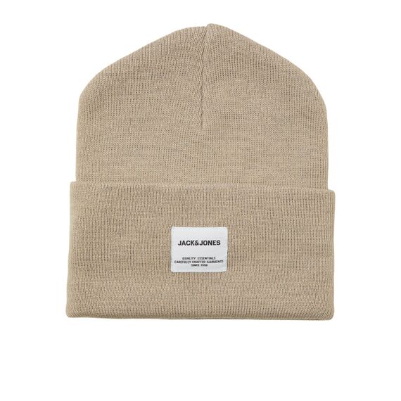 JACK & JONES Herren Mütze JACLONG Knit Beanie One Size Schwarz Grau Rot Grün, Größe:One Size, Farbe:Pure Cashmere 12150627
