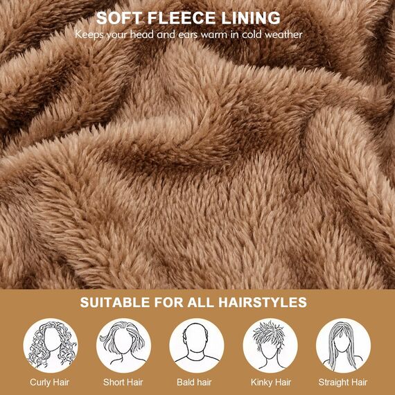 HAMUNI Mütze Damen - Atmungsaktiv Strickmütze Herren - Slouch Beanie Mütze mit Weichem Fleece Innenfutter - Unisex Wintermütze - Klassische Herren Damen Mütze für Herbst Winter Frühjahr (Gelb)