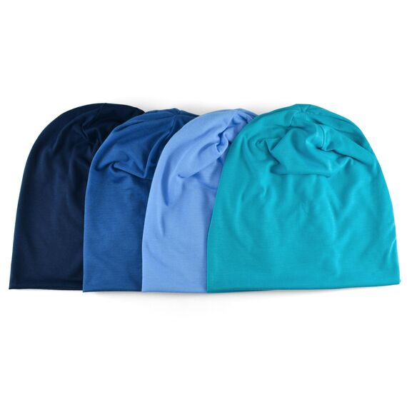 EINSKEY Slouch Beanie Mütze: Weich Dünne Baumwollmütze Damen Herren, Atmungsaktiv Jersey, Elastisch Longbeanie Alle Jahreszeiten, Ideal Chemo/Laufmütze​