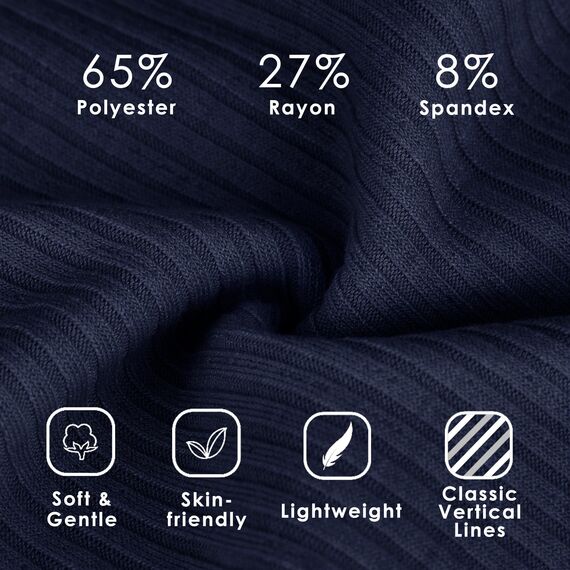 HASAGEI Mütze Herren Damen, Slouch Beanie Mütze Damen, Übergangszeit Weiche Leicht Modische Jersey Beanie, Unisex Warm Winter Mütze Ideal für Frühling Herbst und Winter (Marineblau)