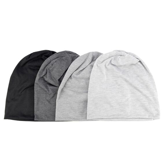 EINSKEY Slouch Beanie Mütze: Weich Dünne Baumwollmütze Damen Herren, Atmungsaktiv Jersey, Elastisch Longbeanie Alle Jahreszeiten, Ideal Chemo/Laufmütze​