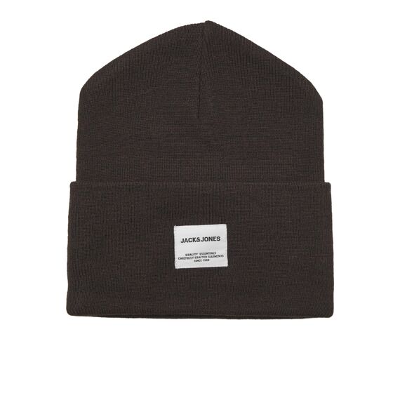JACK & JONES Herren Mütze JACLONG Knit Beanie One Size Schwarz Grau Rot Grün, Größe:One Size, Farbe:Chocolate Torte 12150627