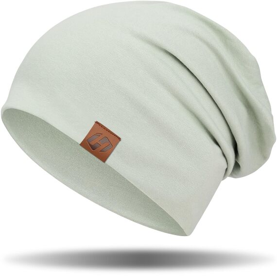 HASAGEI Mütze Damen Leicht Weich Unisex Slouch Beanie Elastisch Mütze Herren für alle Jahreszeiten (Grün)