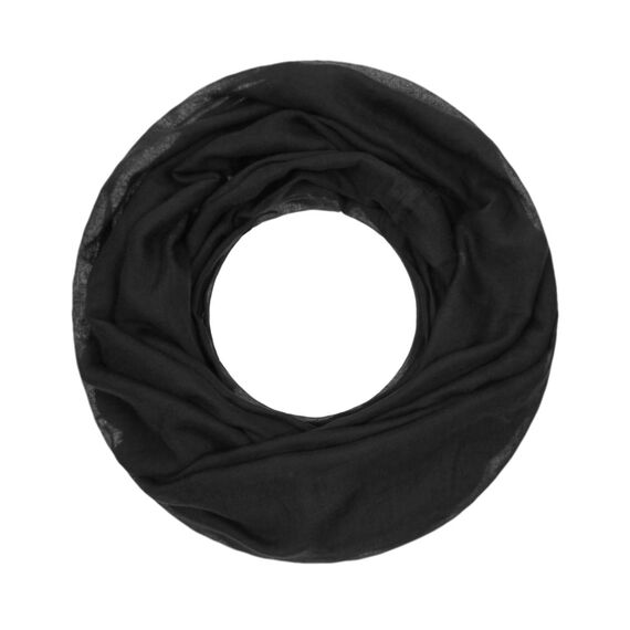 Majea Damen Loop Schal Cary – Eleganter Schlauchschal unifarben – 170x75cm weicher Rundschal für Business & Alltag (schwarz)