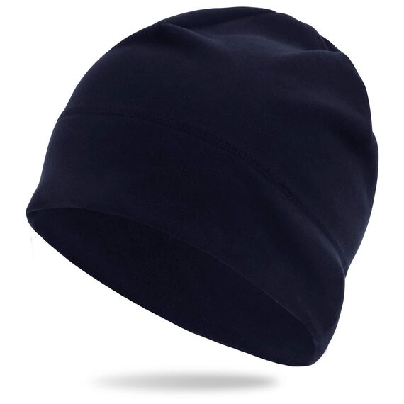 Arcweg Laufmütze Herren Winter Warm Radmütze Winddicht Fleece Mütze Unter Helm Helmmütze Elastisch Sportmütze Weich für Laufen Radfahren Skifahren Motorradfahren Outdoor Unisex 56-61 cm(Dunkelblau)