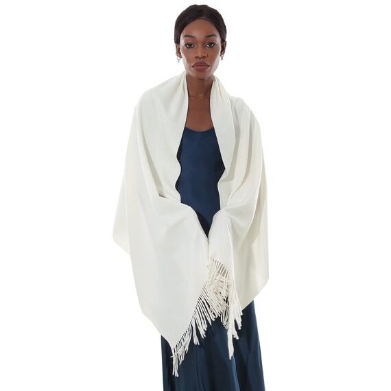 Schal Ivory Stola Festlich Fur Abendkleid Pashmina Schals Tücher für Damen Winter