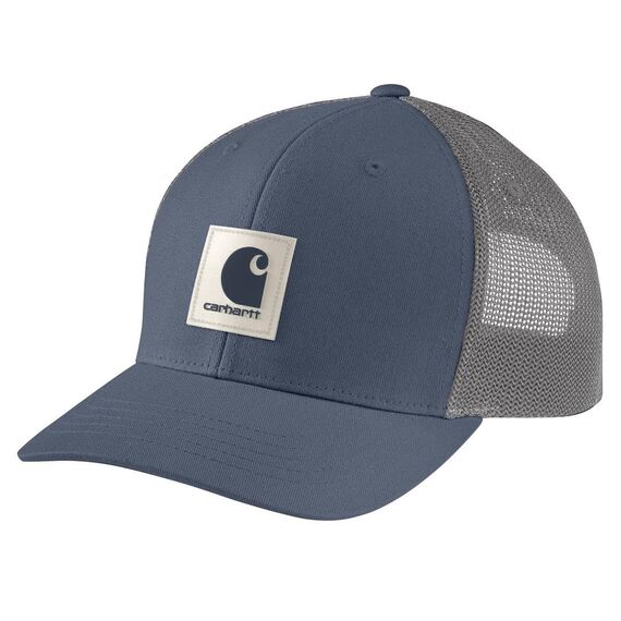 Carhartt Herren Rugged Flex Twill Mesh Back Logo Patch Cap, Blau (Bluestone), Einheitsgröße