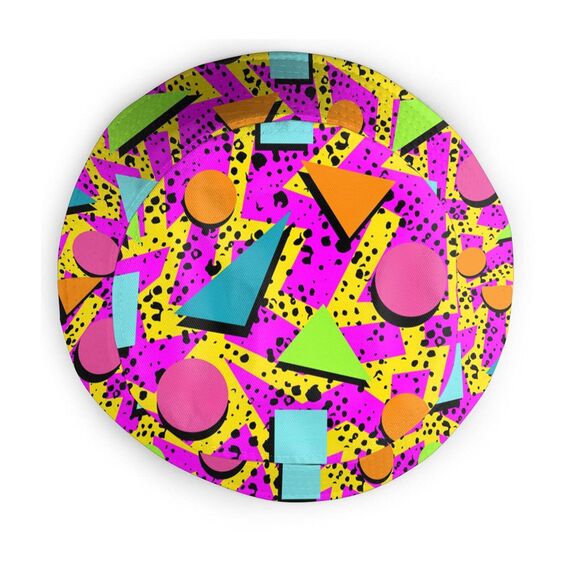 Fischerhut modischer Sommerhut, faltbar, Outdoor-Anglerhut, Unisex, Vintage 80er Jahre Memphis, Einheitsgr��e