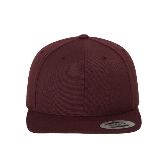 Flexfit Kinder Classic Snapback Mütze, Maroon, Einheitsgröße
