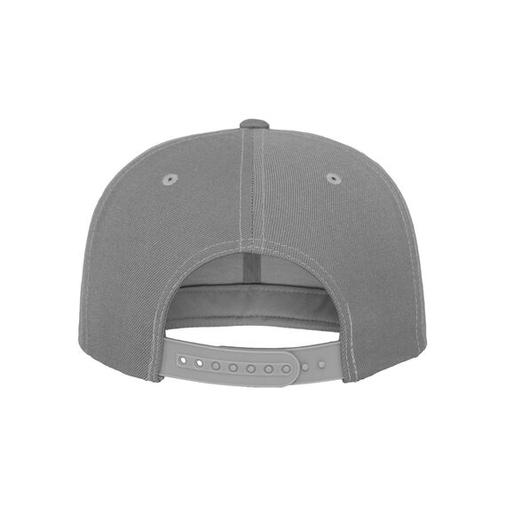 Flexfit Classic Snapback Cap, Mütze für Kinder, One Size, Farbe Silver