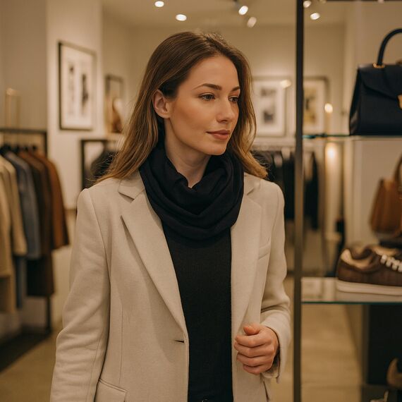 Miobo Schlauchschal Loop für Damen und Herren – Ganzjährig leicht – 100% Viskose