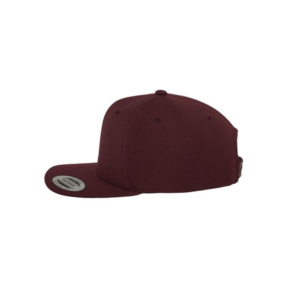 Flexfit Kinder Classic Snapback Mütze, Maroon, Einheitsgröße