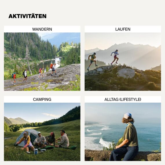 Buff®| Schlauchschal Merino Lightweight Männlich Weiblich Erwachsene Multifunktionaler Schal aus 100% Merinowolle, Wandern, Outdoor, Nachhaltig, Leicht, Schlanke Passform, Einheitsgröße, Noir Gris