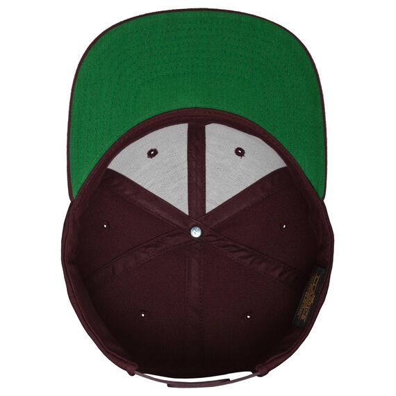 Flexfit Kinder Classic Snapback Mütze, Maroon, Einheitsgröße