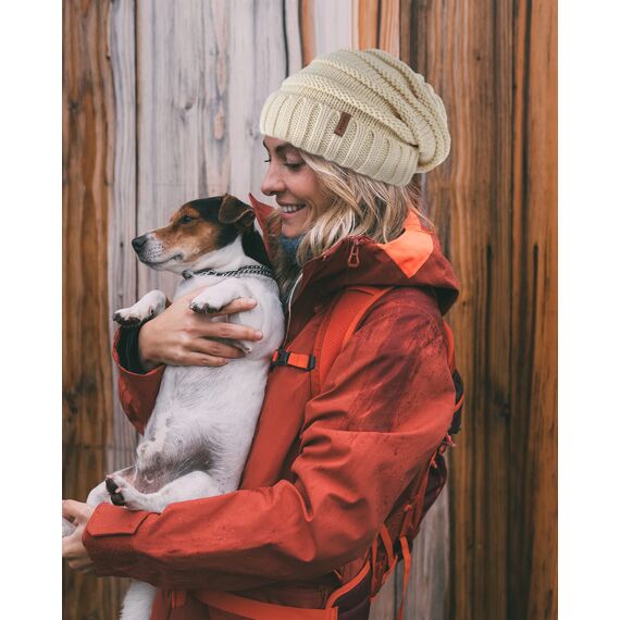 FURTALK Gestrickte Winter Slouchy Beanie Mütze Oversized Unisex Crochet Cable Ski Cap Baggy Slouch Hüte für Frauen Männer, Beige, Einheitsgröße