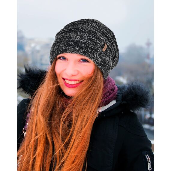 FURTALK Strickmütze Damen Slouch Beanie Mütze Street Style Grobstrick Wintermützen Klassische Weiche Beanie Winter