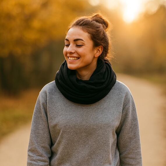 Miobo Schlauchschal Loop für Damen und Herren – Ganzjährig leicht – 100% Viskose