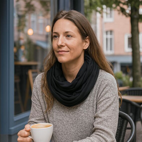 Miobo Schlauchschal Loop für Damen und Herren – Ganzjährig leicht – 100% Viskose