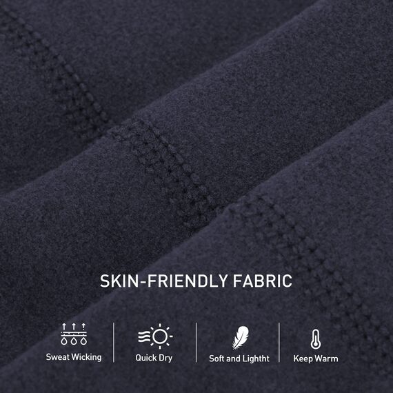 Arcweg Laufmütze Herren Winter Warm Radmütze Winddicht Fleece Mütze Unter Helm Helmmütze Elastisch Sportmütze Weich für Laufen Radfahren Skifahren Motorradfahren Outdoor Unisex 56-61 cm(Dunkelblau)