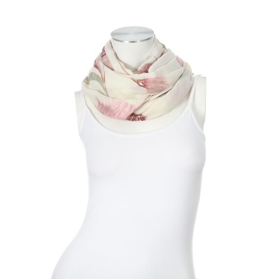 Majea Damen Loop Schal Schlauchschal Halstuch (880024) (creme 21)