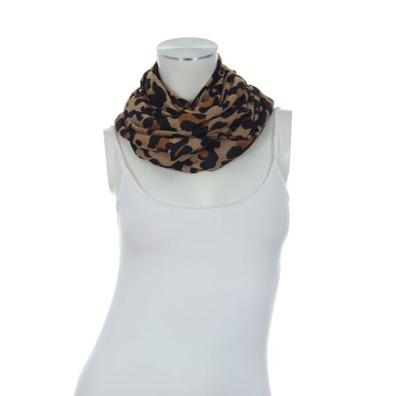 Majea Damen Loop Schal Schlauchschal Halstuch (880024) (beige 25)