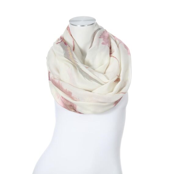 Majea Damen Loop Schal Schlauchschal Halstuch (880024) (creme 21)