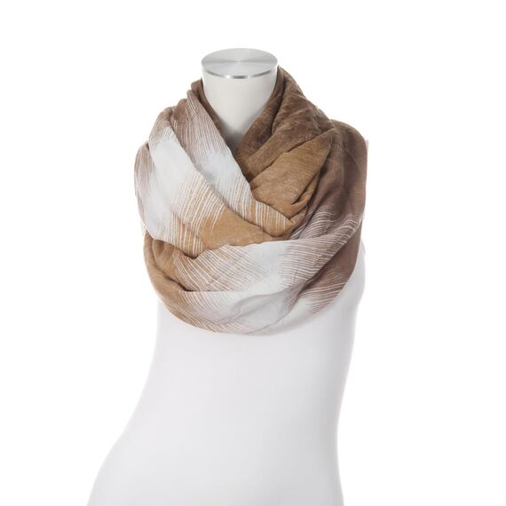 Majea Damen Loop Schal Schlauchschal Halstuch (880024) (beige 23)