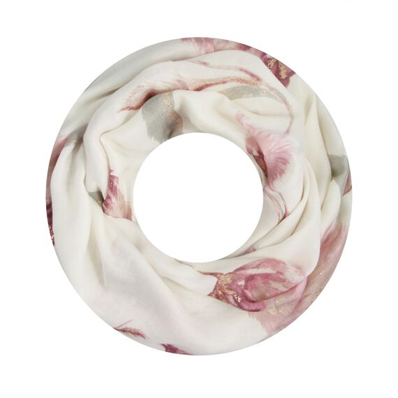 Majea Damen Loop Schal Schlauchschal Halstuch (880024) (creme 21)