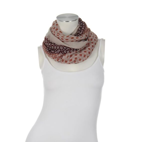 Majea Damen Loop Schal Schlauchschal Halstuch (880024) (braun 10)