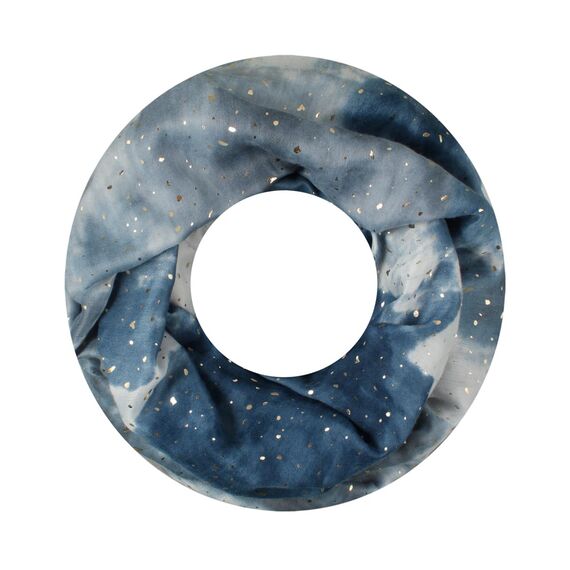 Majea Damen Loop Schal Schlauchschal Halstuch (880024) (blau 11)