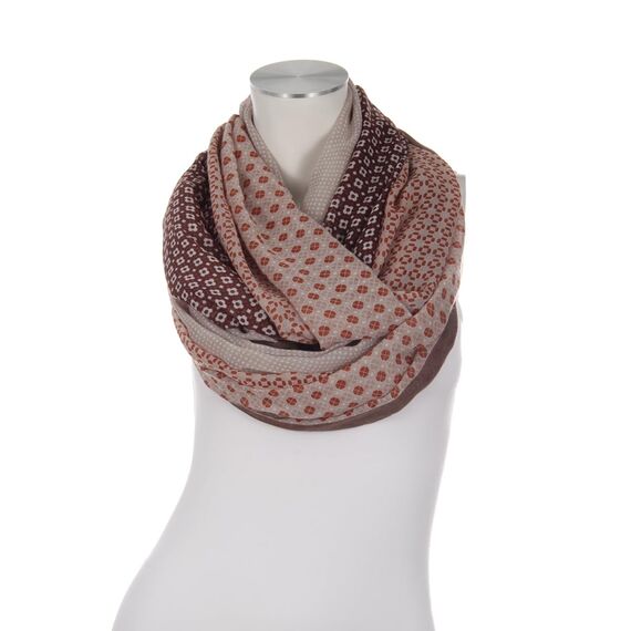 Majea Damen Loop Schal Schlauchschal Halstuch (880024) (braun 10)