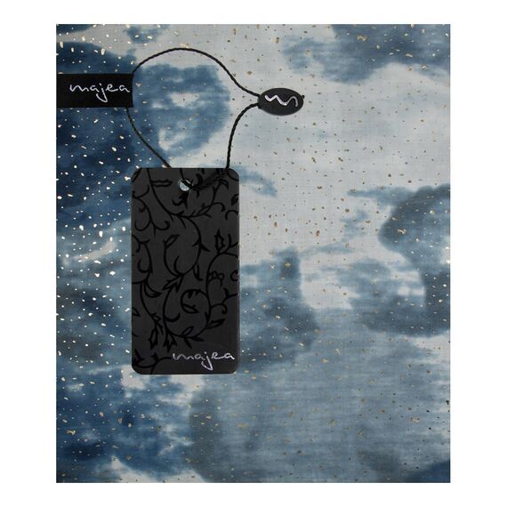 Majea Damen Loop Schal Schlauchschal Halstuch (880024) (blau 11)