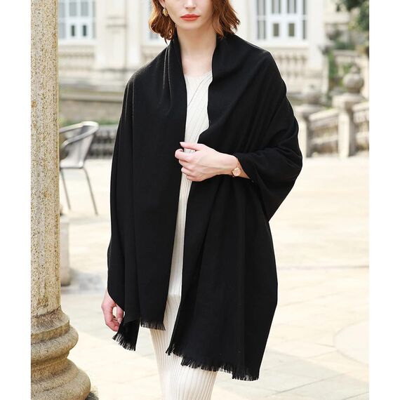 RIIQIICHY Damen Schal Winter Schwarz Pashmina Stola Festlich Herbst xxl schals Tücher für Abendkleider Frauen Hochzeit schultertuch Frühling