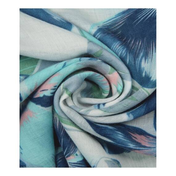 Majea Damen Loop Schal Schlauchschal Halstuch (880024) (blau 12)