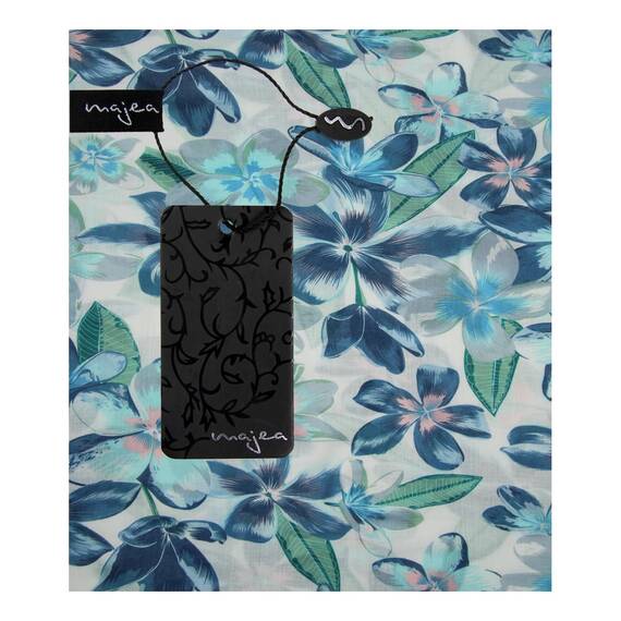 Majea Damen Loop Schal Schlauchschal Halstuch (880024) (blau 12)