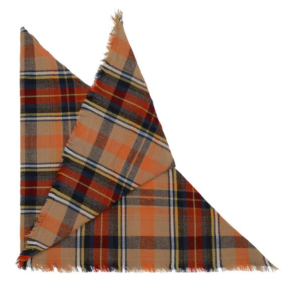 Durio Halstuch Tuch Dreieckstuch Damen Herbstschal Dünn Schal Weich Deckenschal Tuch Elegant Mit Fransen Orange Einheitsgröße