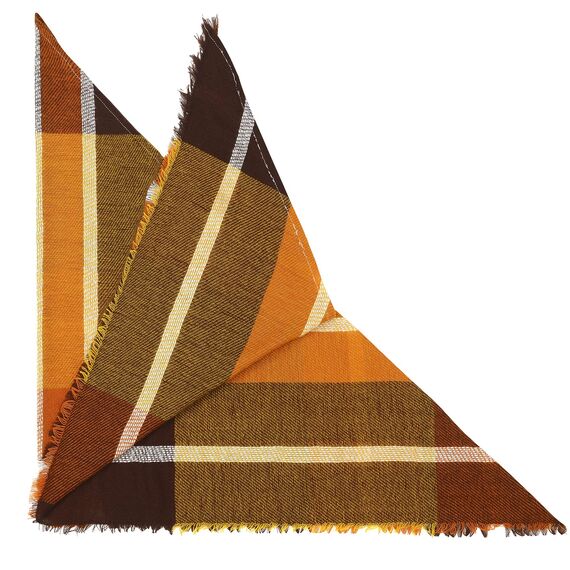 Durio Halstuch Tuch Dreieckstuch Damen Herbstschal Dünn Schal Weich Deckenschal Tuch Elegant Mit Fransen A37-Orange Einheitsgröße