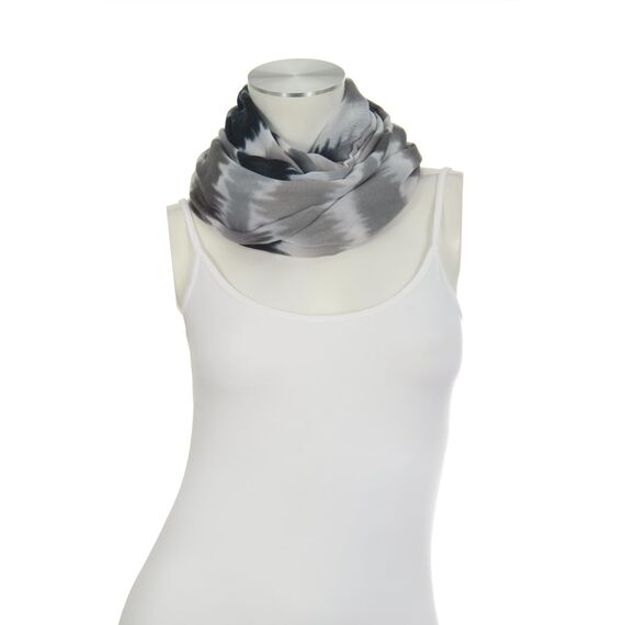 Majea Damen Loop Schal Schlauchschal Halstuch (880024) (schwarz 24)