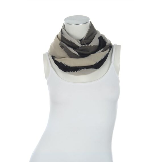 Majea Damen Loop Schal Schlauchschal Halstuch (880024) (schwarz 13)