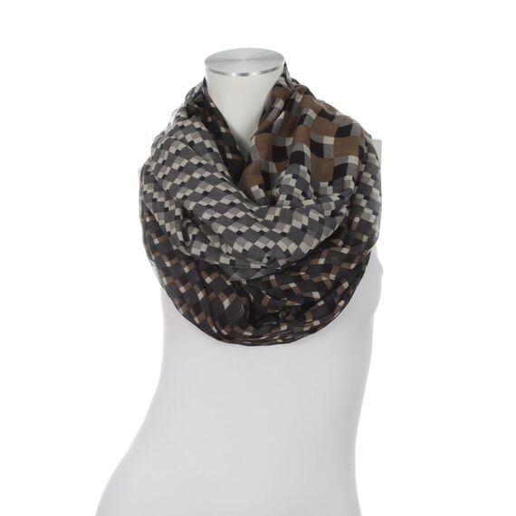 Majea Damen Loop Schal Schlauchschal Halstuch (880024) (grau 3)