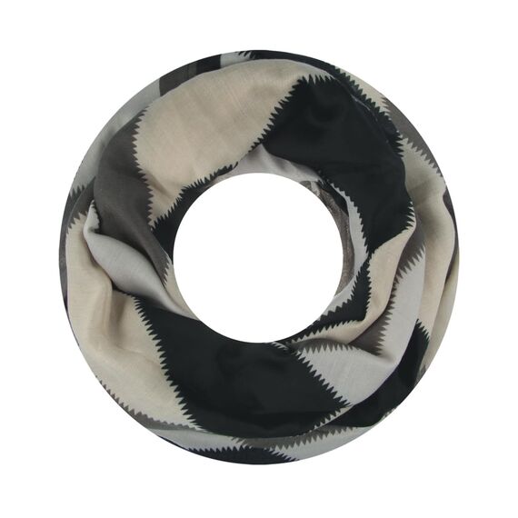 Majea Damen Loop Schal Schlauchschal Halstuch (880024) (schwarz 13)